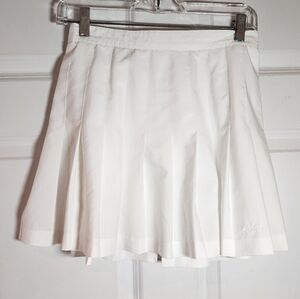 Kaelin Lightweight White Pleated Mini Skirt Minor Flaws Size 10